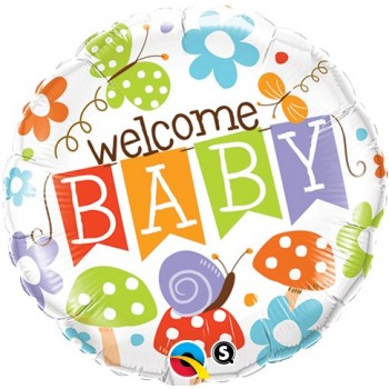 Globo 18" Welcome Baby Jardin