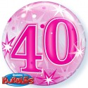 Globo 22" Burbuja 40 Rosa Globo 22" Burbuja 40 Rosa