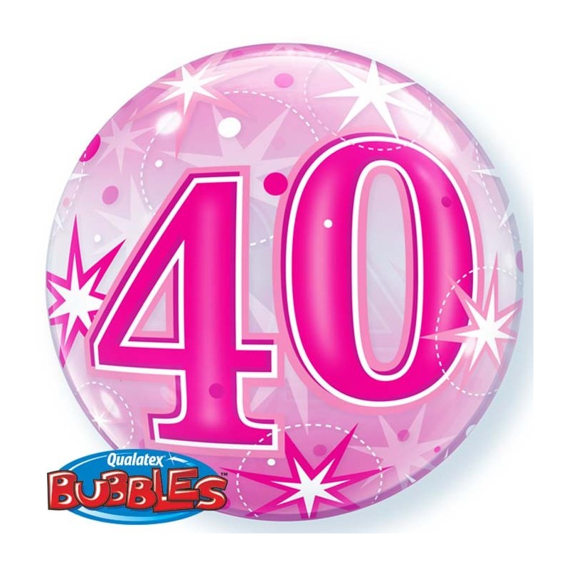 Globo 22" Burbuja 40 Rosa Globo 22" Burbuja 40 Rosa