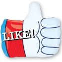 Globo Forma Mano "Like"