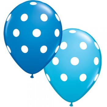 P/25 Globo 11"Azules Topos
