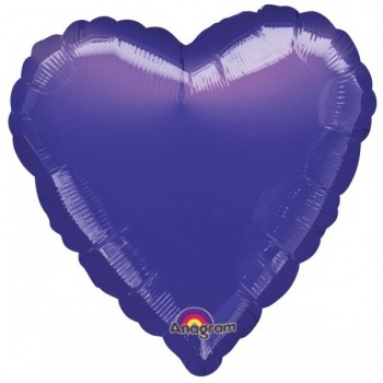 Globo Corazon Morado 32"