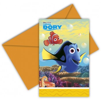 P/6 Invitaciones Dory