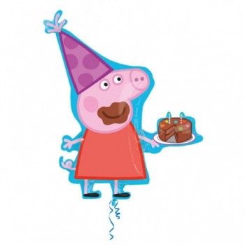 Globo Forma Peppa Pig C/Tarta
