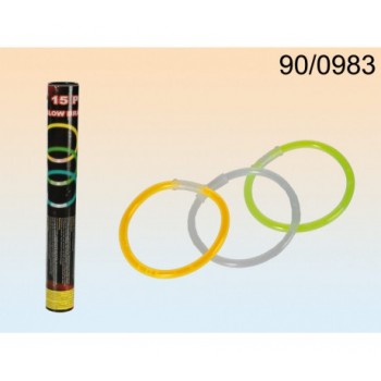 P/15 Pulseras Fluor Colores