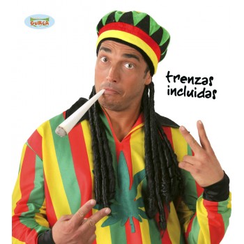 GORRA JAMAICANO C/RASTAS