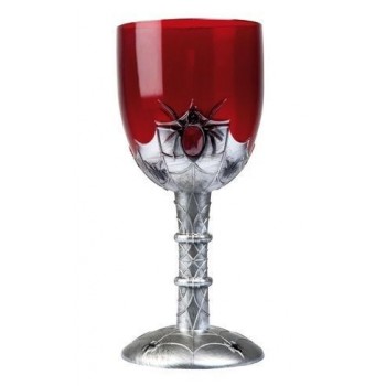 Copa Vino Tela Araña Gotica