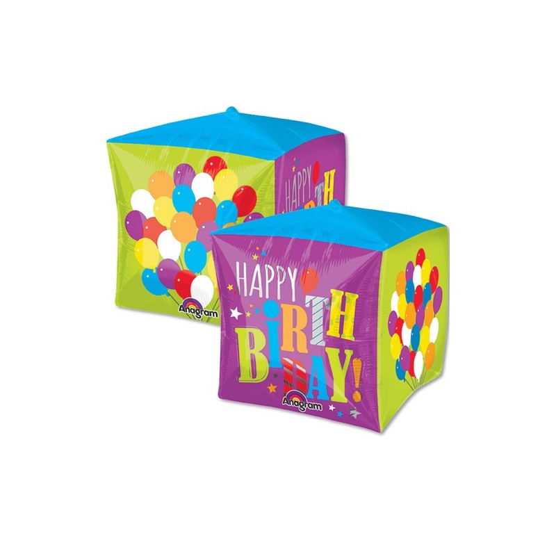 Globo Cubo Happy Bday Ballons Globo Cubo Happy Bday Ballons