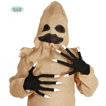 Guantes Negros C/Dedos Largos