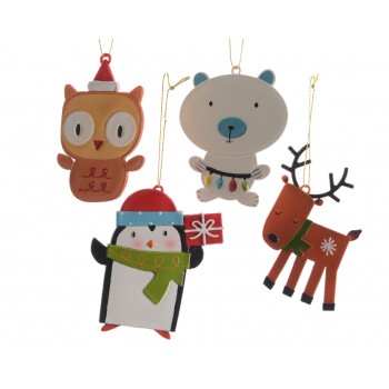 COLG.ANIMALES NAVIDAD 12CM