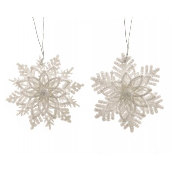 COLG.COPO NIEVE 10CM GLITTER