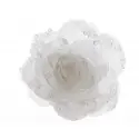 ROSA BLANCA 14CM GLITTER CLIP