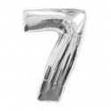 Globo Nº7 Plata 34"