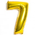 Globo Nº7  Oro 34"