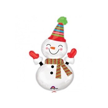 Globo Muñeco De Nieve Feliz