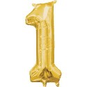 Mini Globo Numero 1 Oro Mini Globo Numero 1 Oro