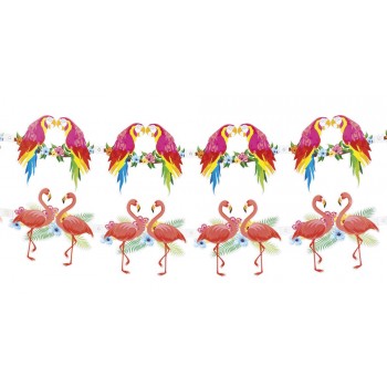 Guirn. Flamencos/Loros 3Mt