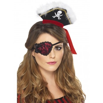 Parche Pirata Rojo C/Lazo Negr
