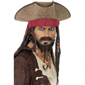 Sombrero Pirata C/Cinta Roja
