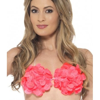Sujetador Hawai Flor Rosa Neon