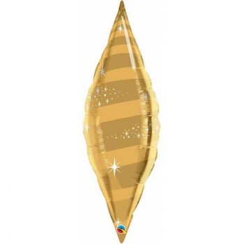 Globo Lagrima Oro Decorado