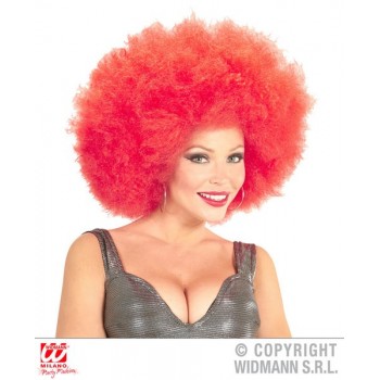 Peluca Afro Roja
