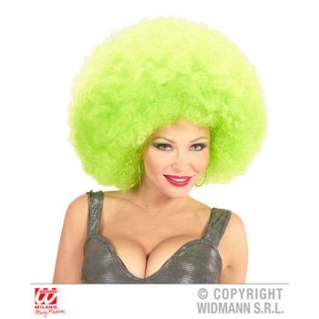 Peluca Afro Verde