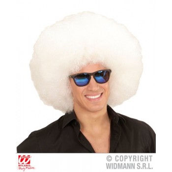 Peluca Afro Blanca
