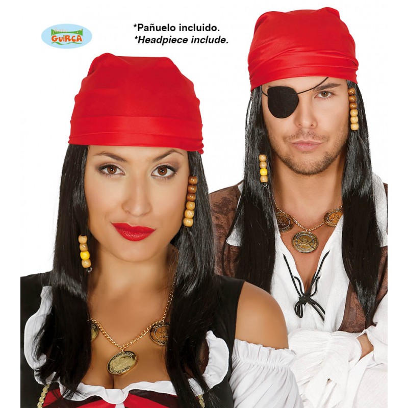 PELUCA C/PAÑUELO PIRATA