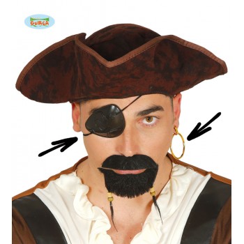 SET PARCHE+PENDIENTE PIRATA
