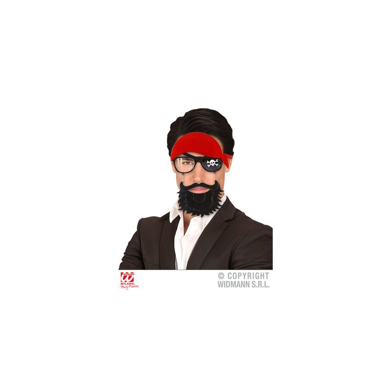 Gafas Pirata Pañuelo+Barba