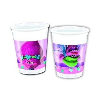 P/8 Vaso Pl. 200Ml Trolls