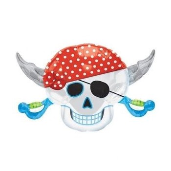 Globo Calavera Pirata Fun 71Cm