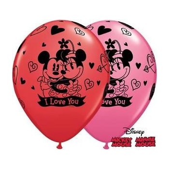 Globo Latex Minnie Mickey Love