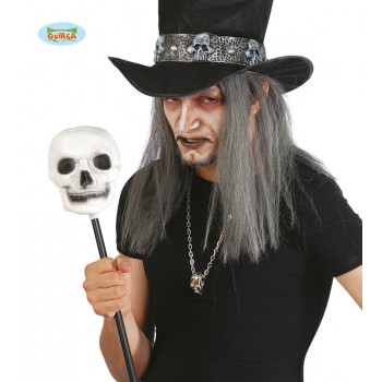 VARA CALAVERA BRUJO 45CM