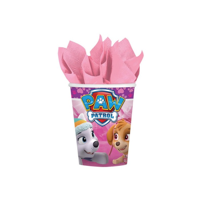 P/8 Vaso Patrulla Canina Rosa P/8 Vaso Patrulla Canina Rosa