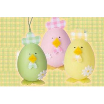 B/3 Huevos Gallina 6Cm