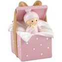 Figura Hucha Bebe Caja Rosa Figura Hucha Bebe Caja Rosa