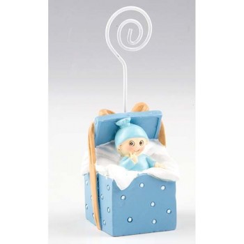 Portafoto Bebe Caja Azul
