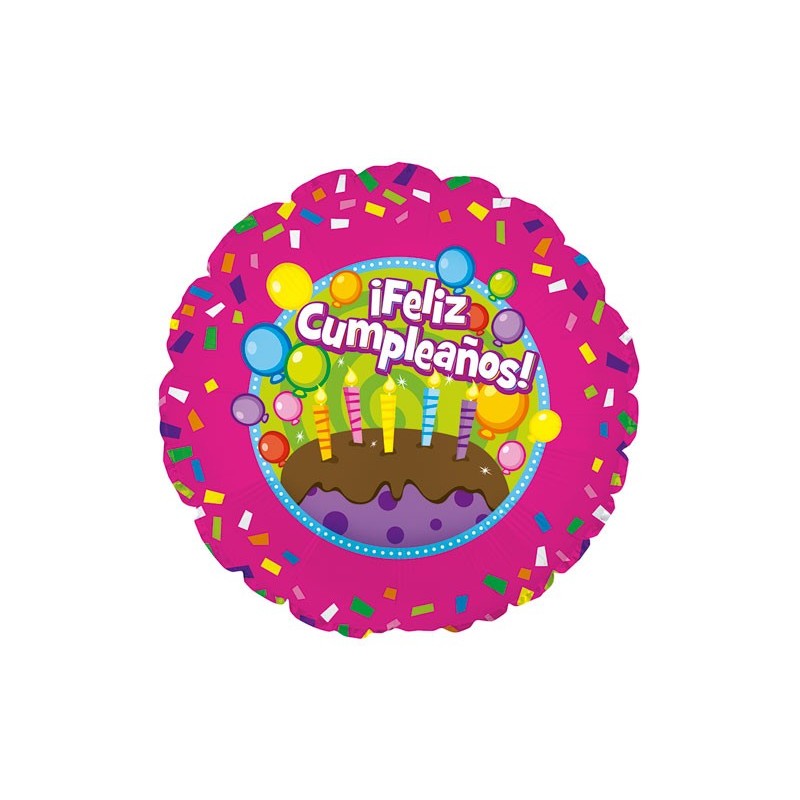 Globo 18"F. Cumpleaños Tarta