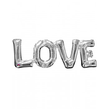 Globo Letras "Love" Plata