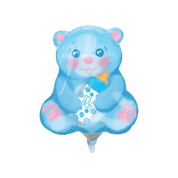 Globo Palo Osito Baby Boy