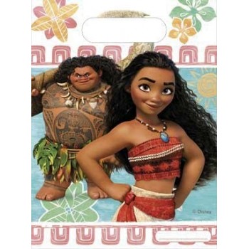 P/6 Bolsas C/Asa Moana-Vaiana