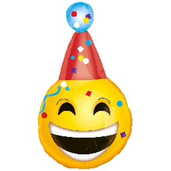 Globo 18" Emoticono Sombr.Bday