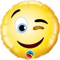 Globo Palo Emoticono Guiño Globo Palo Emoticono Guiño