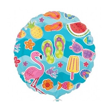 Globo 18"Tropical Flamenco