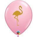 Globo 11"Rosa Flamenco Oro Globo 11"Rosa Flamenco Oro