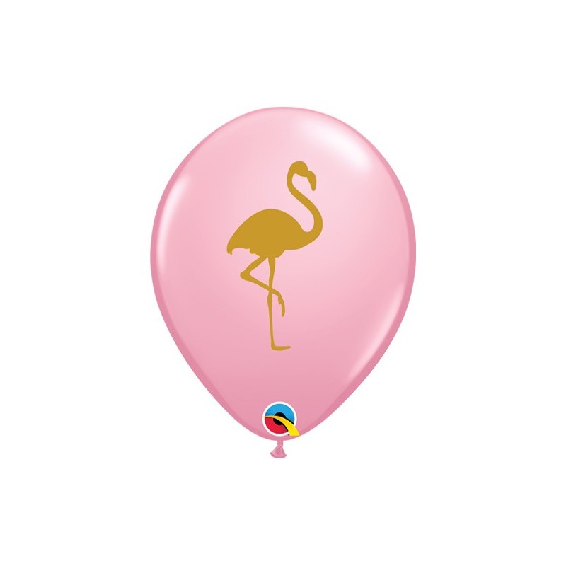 Globo 11"Rosa Flamenco Oro Globo 11"Rosa Flamenco Oro