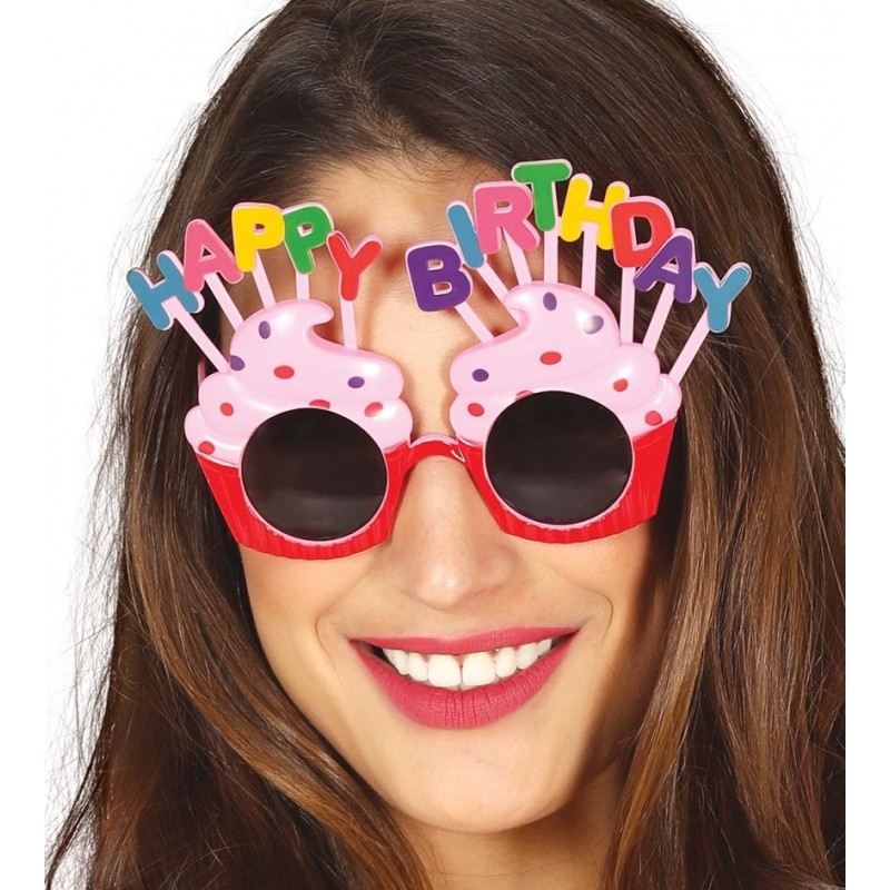 Gafas Happy B-Day Rosa