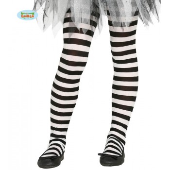 Panty Inf.Rayas Blanco/Negr5-9